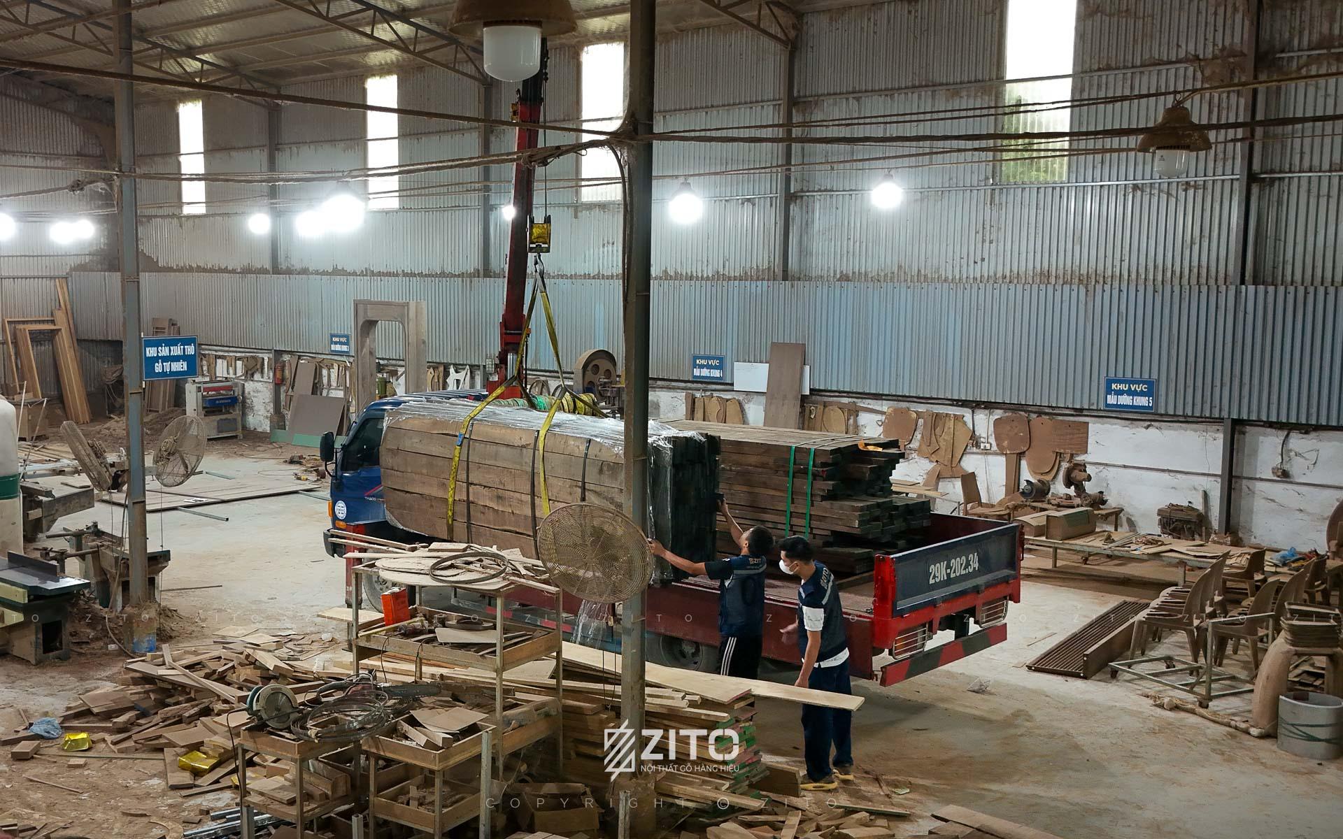 xưởng sản xuất nội thất gỗ tự nhiên